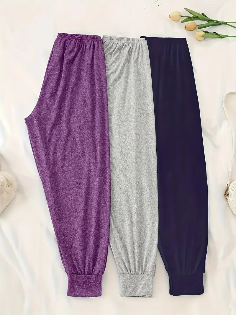 Pack of 3 Jogger Trousers for Summers