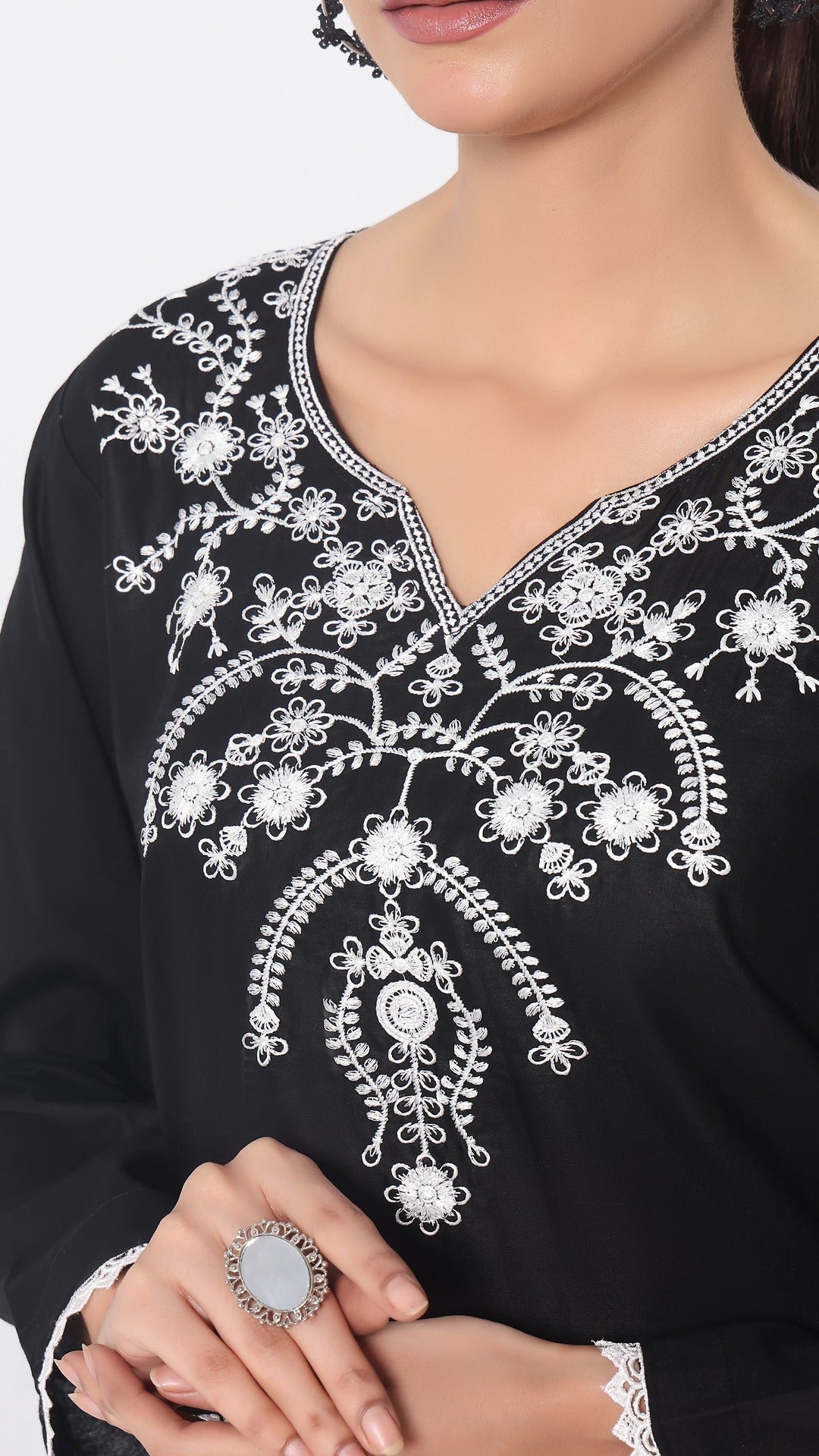 TWIN- 2PC COTTON COORD SET- BLACK