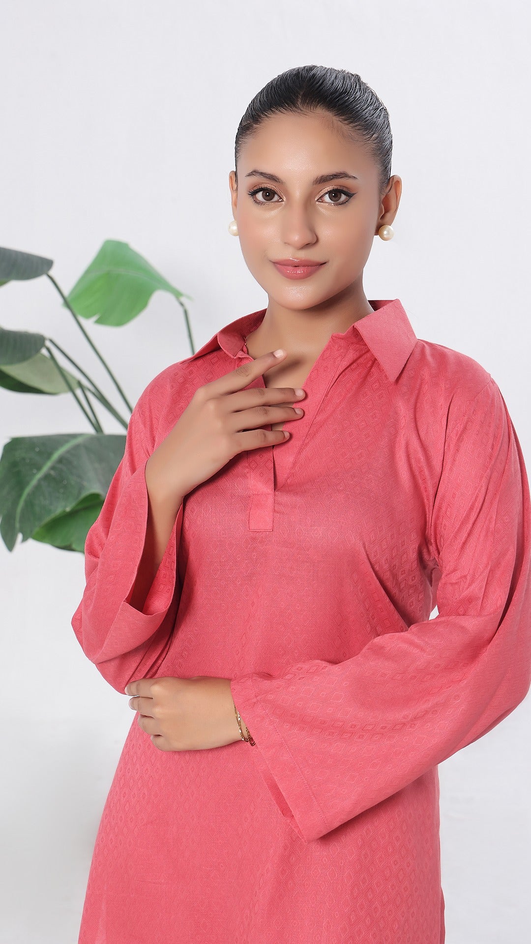 SOLACE- 2PC COTTON COORD SET- CORAL