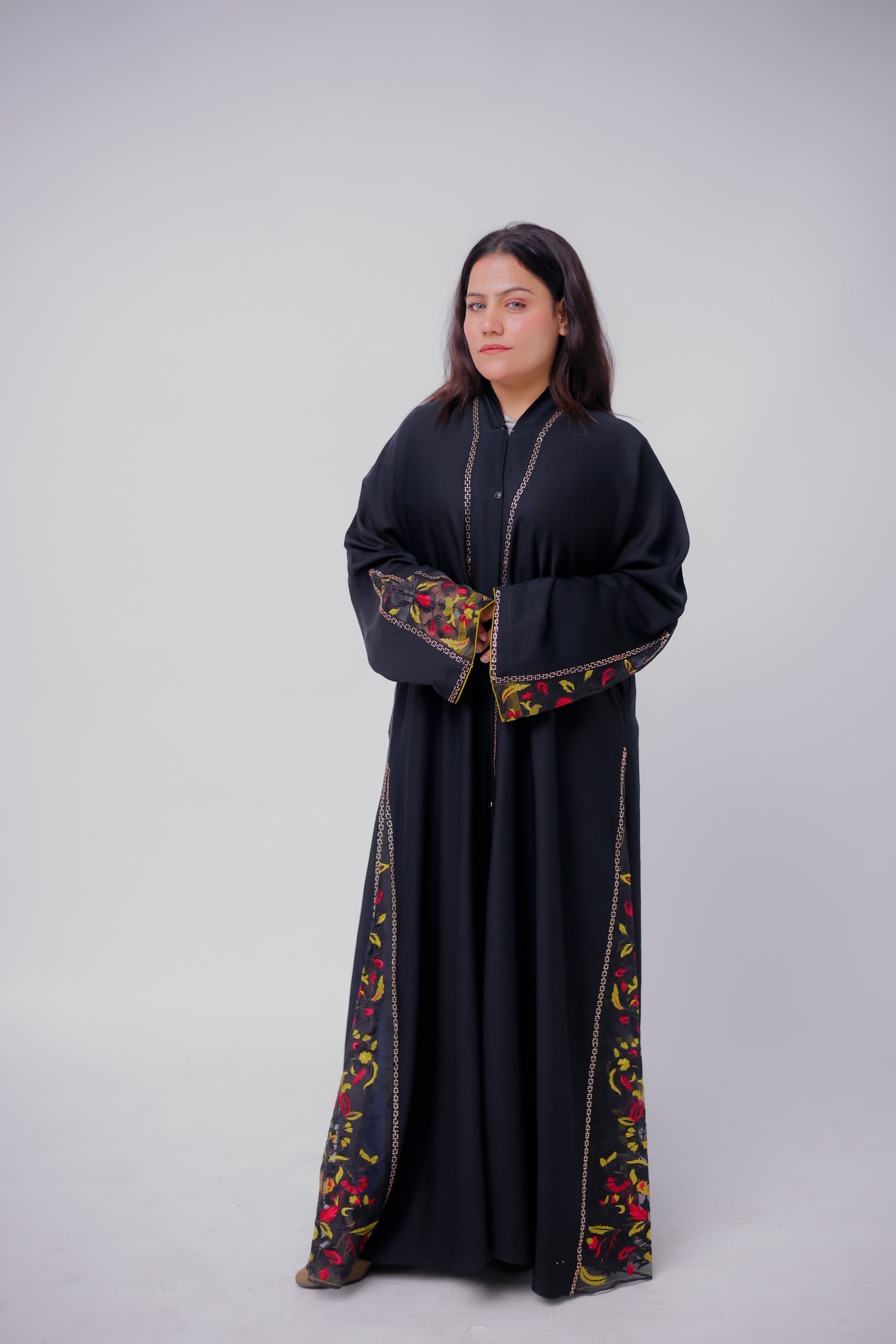 Black Embroidered Abaya – Premium Modest Wear for Women