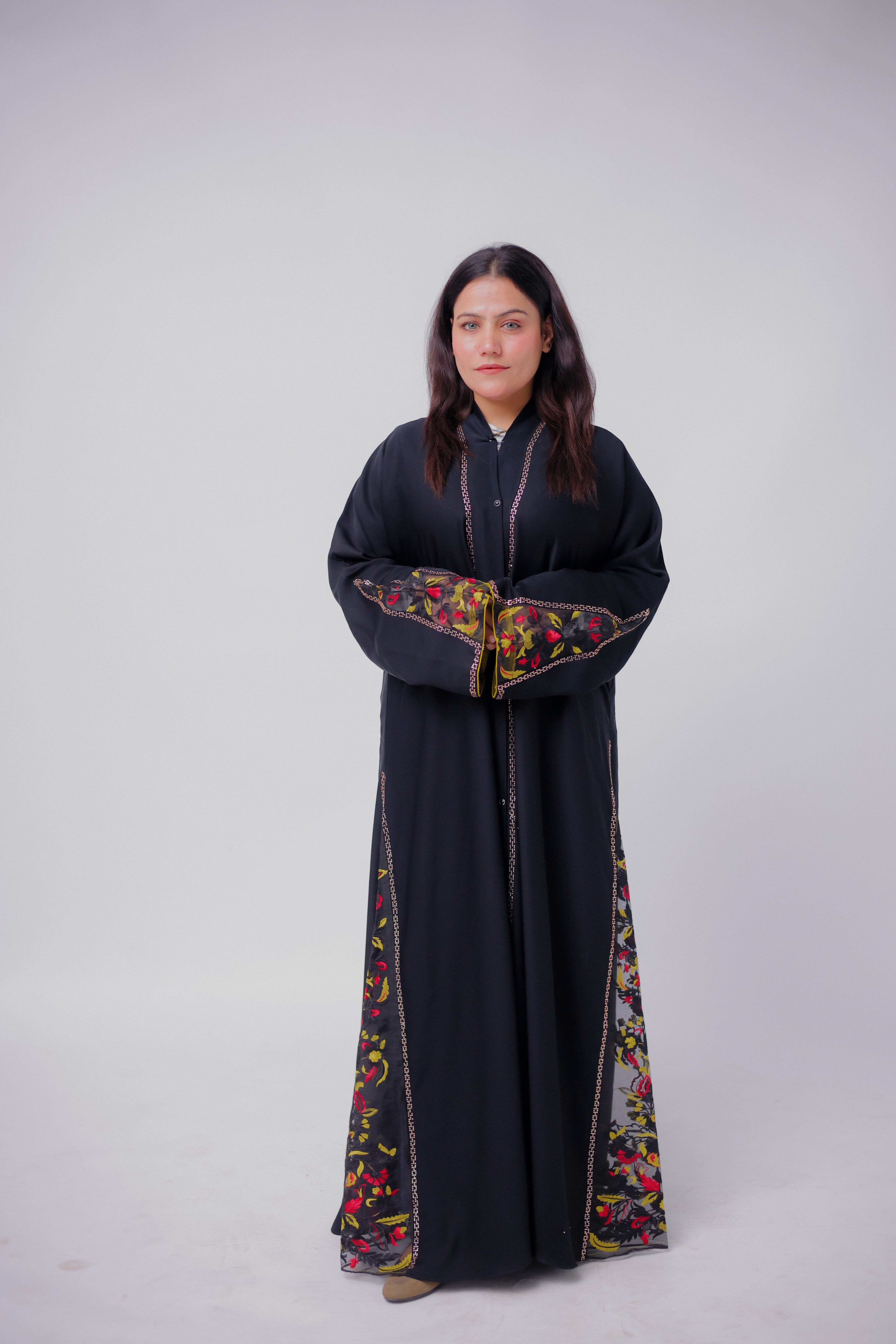 Black Embroidered Abaya – Premium Modest Wear for Women