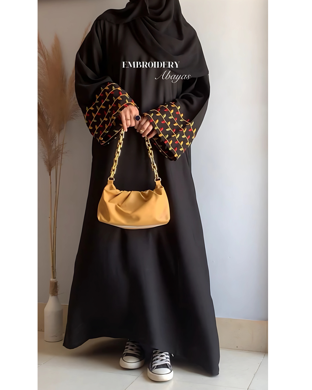 Tulip - Embroidered Abaya