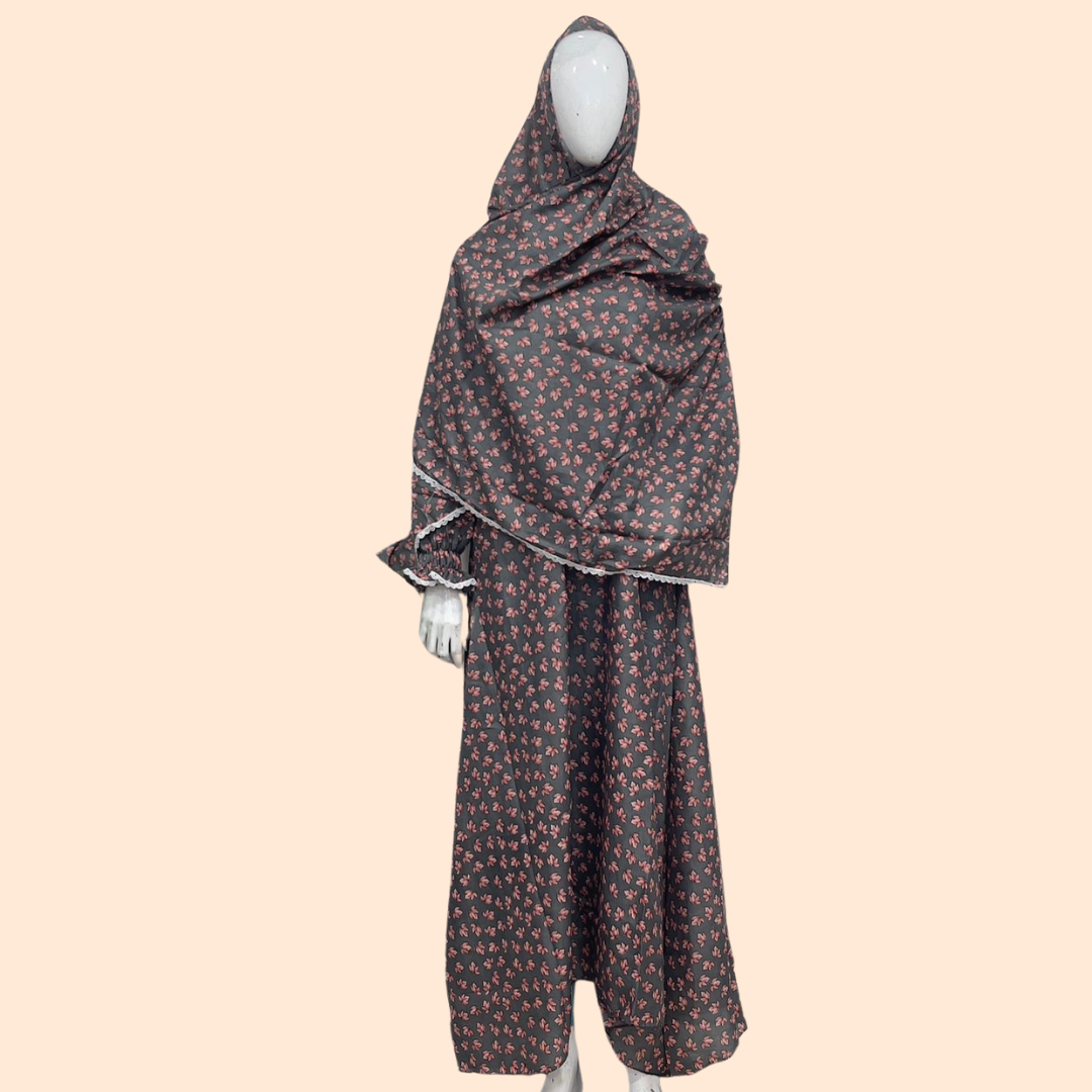 Prayer Set (Abaya + Attached Hijab)