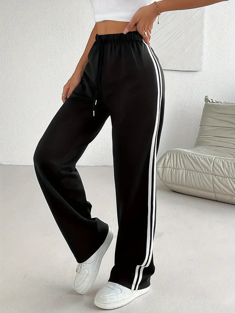 Double Striped Straight Leg Pants