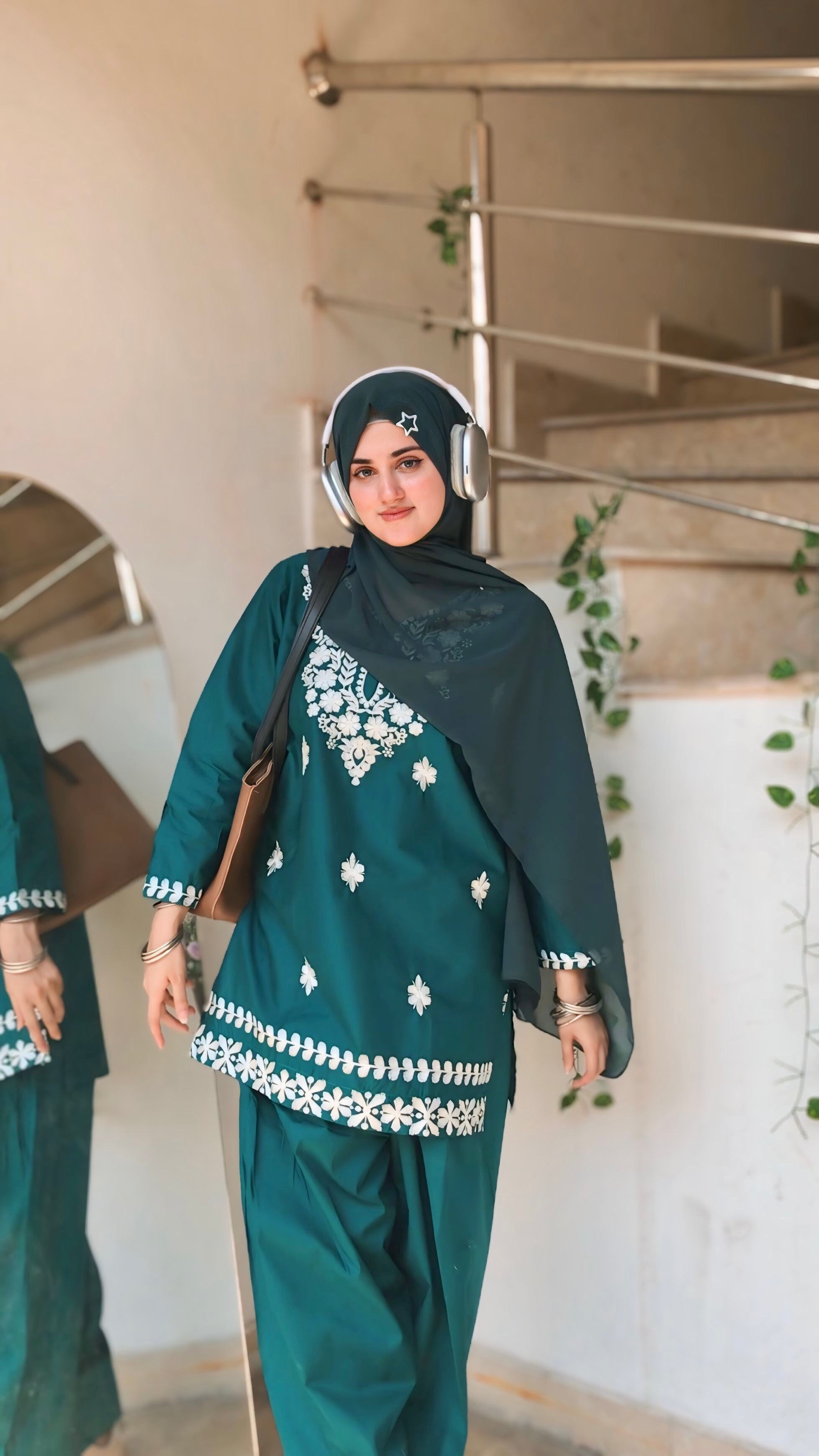 Embroidered Kurti + Shalwar Set