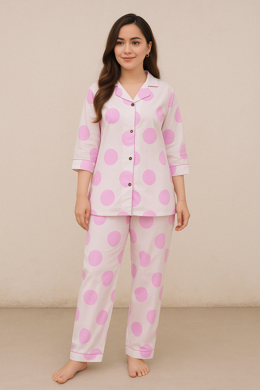 Summer PJ Set - PINK POLKA