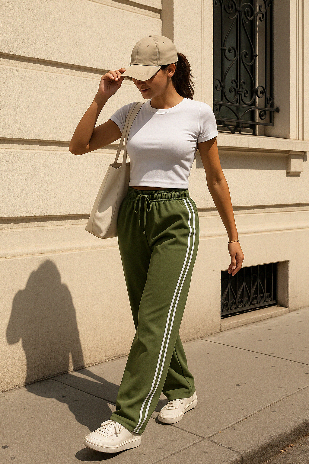 Double Striped Straight Leg Pants