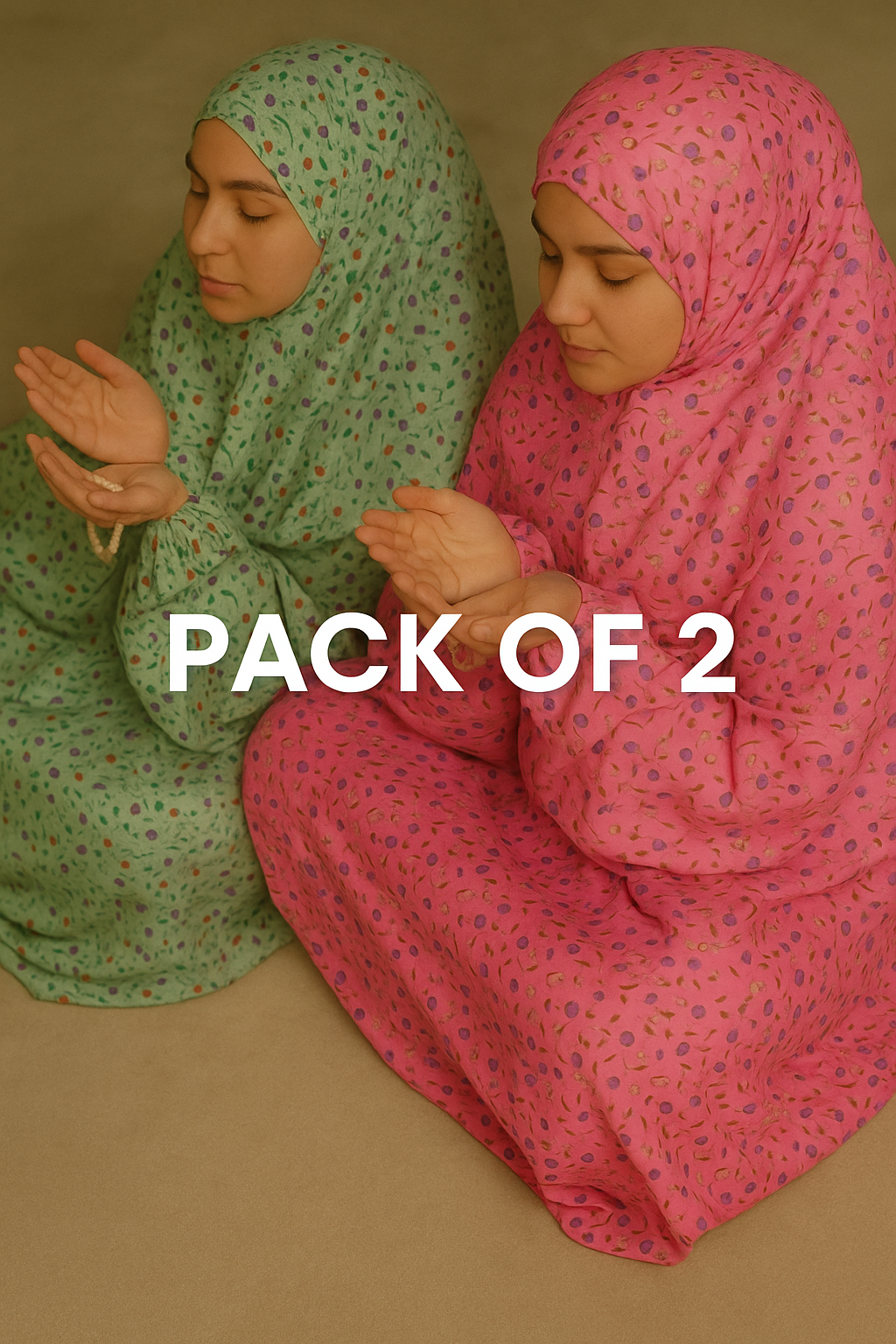 Pack of 2 Namaz Chadars (Click to select colors)
