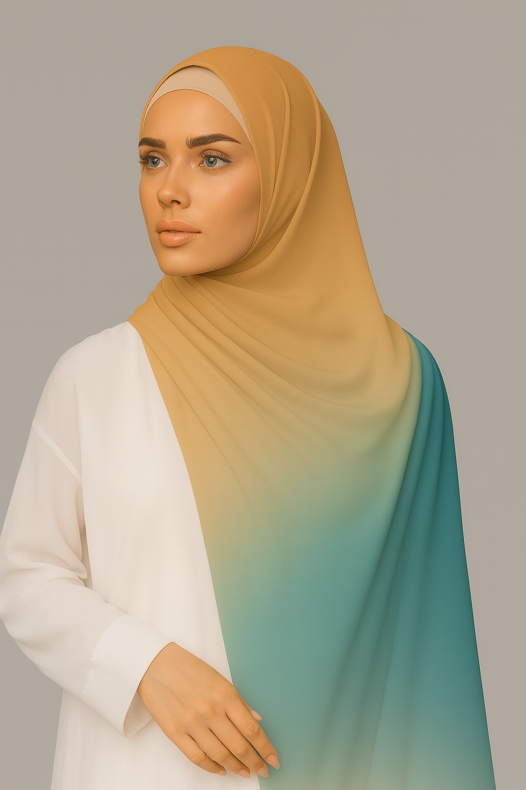 Ombre Dual Shade Hijab - 102