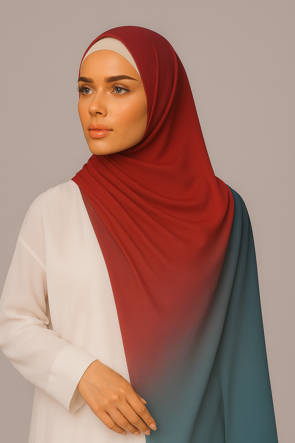 Ombre Dual Shade Hijab - 101