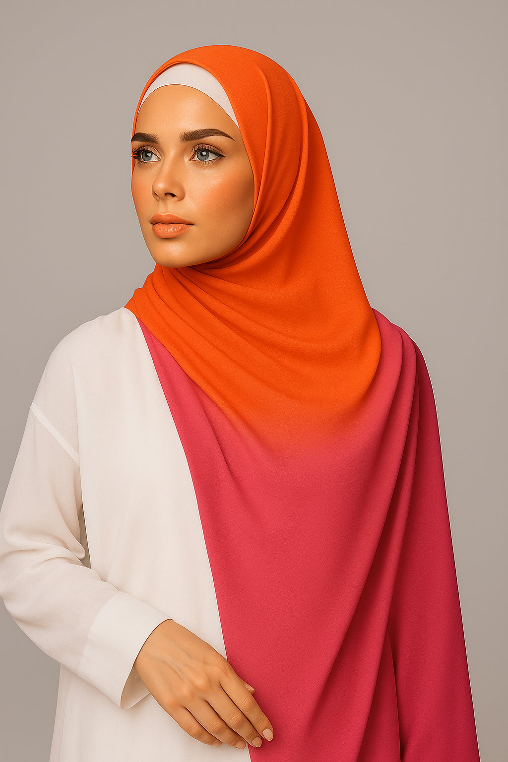 Ombre Dual Shade Hijab - 001