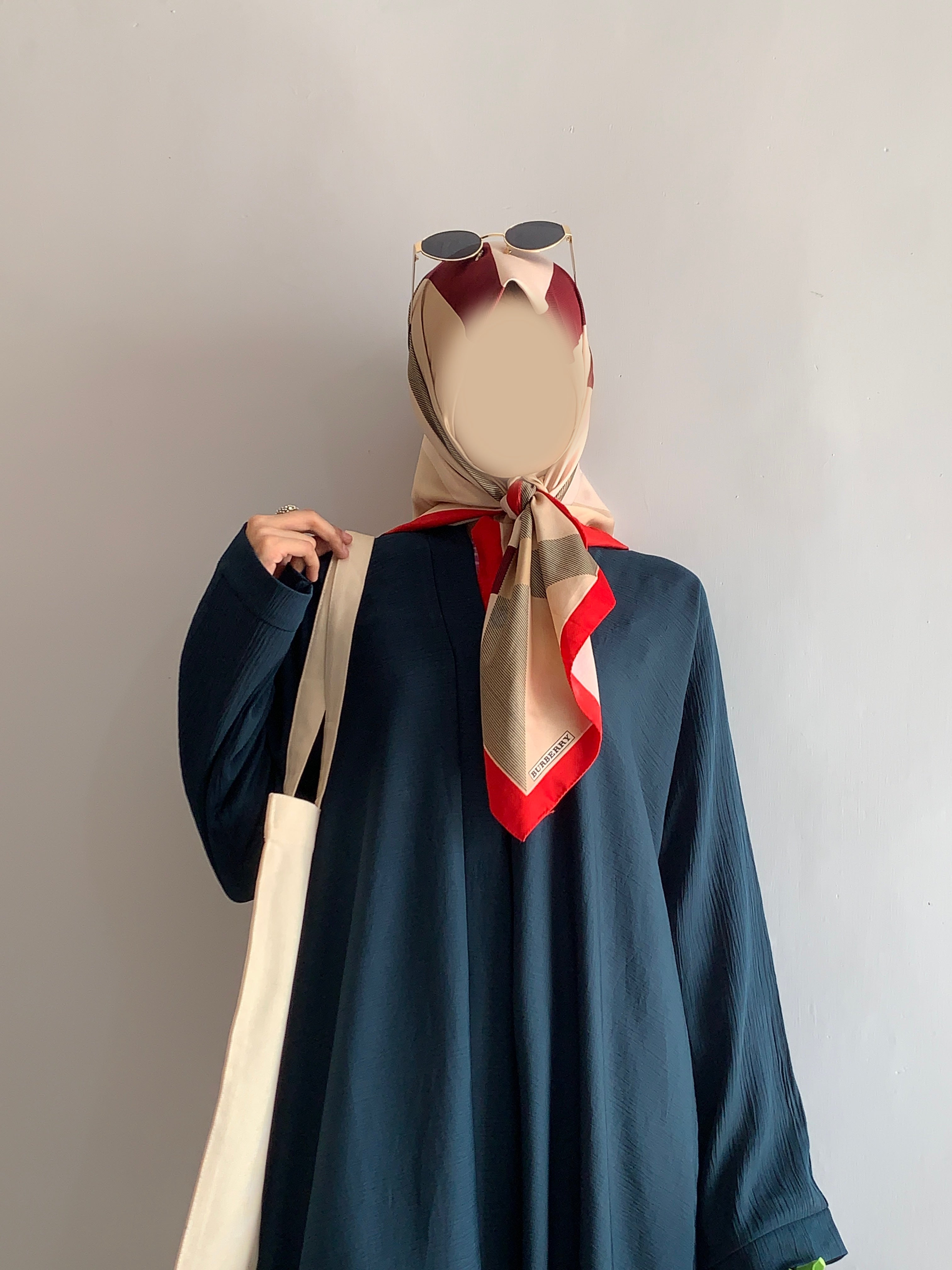 Everyday Front Open Abaya - Teal