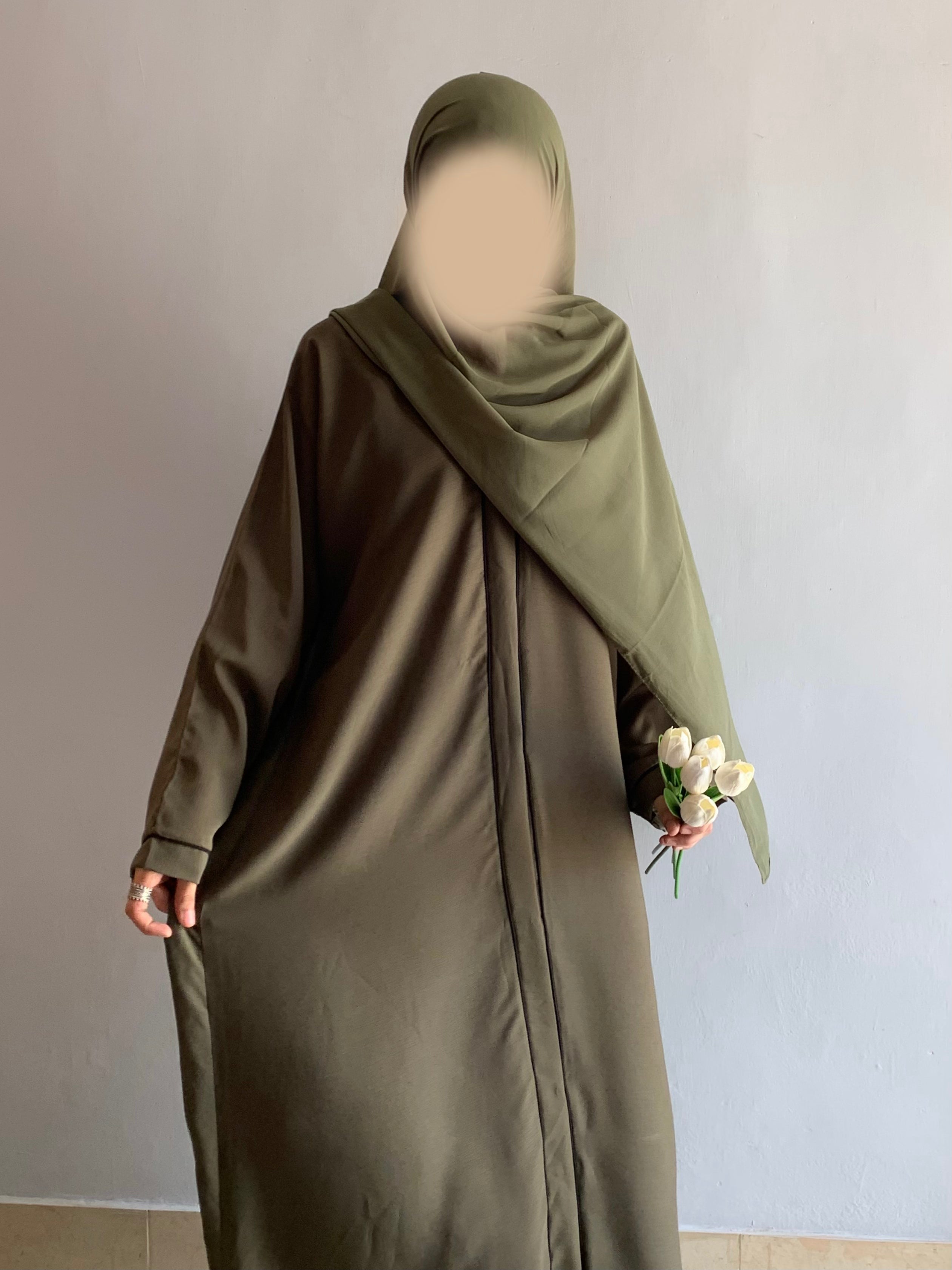 Everyday Front Open Abaya - Dusk