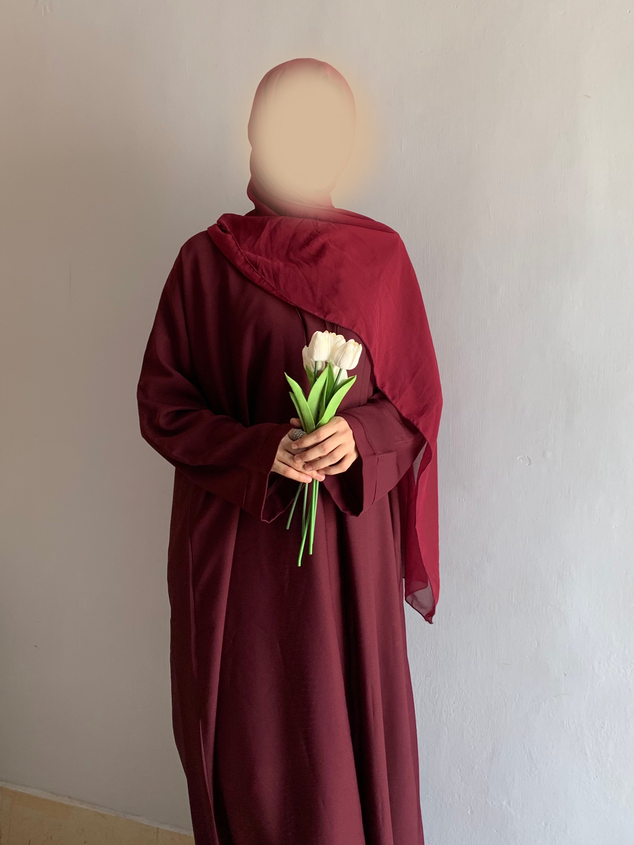Everyday Front Open Abaya - Vine