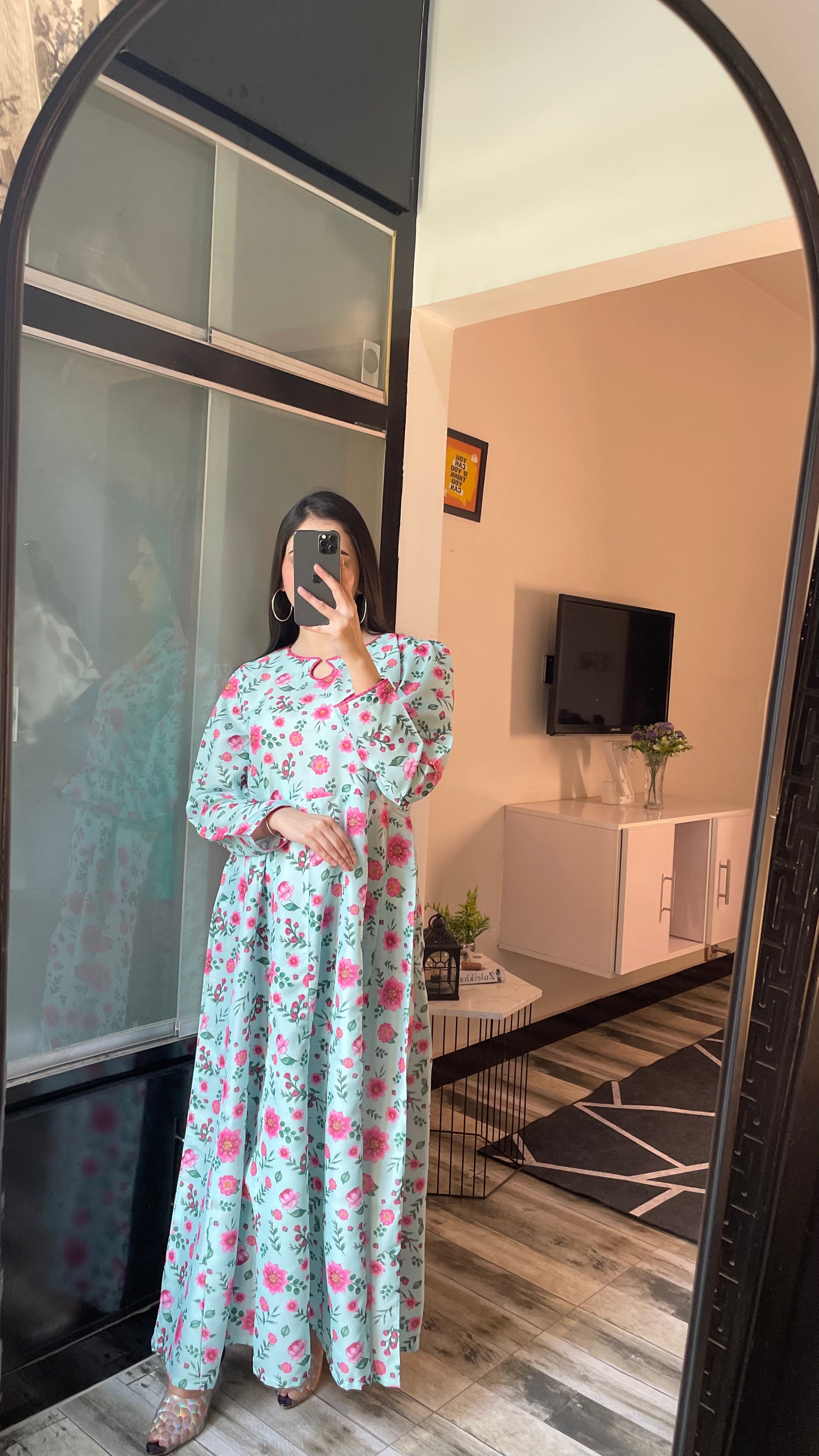 Azure - Long A-line Dress