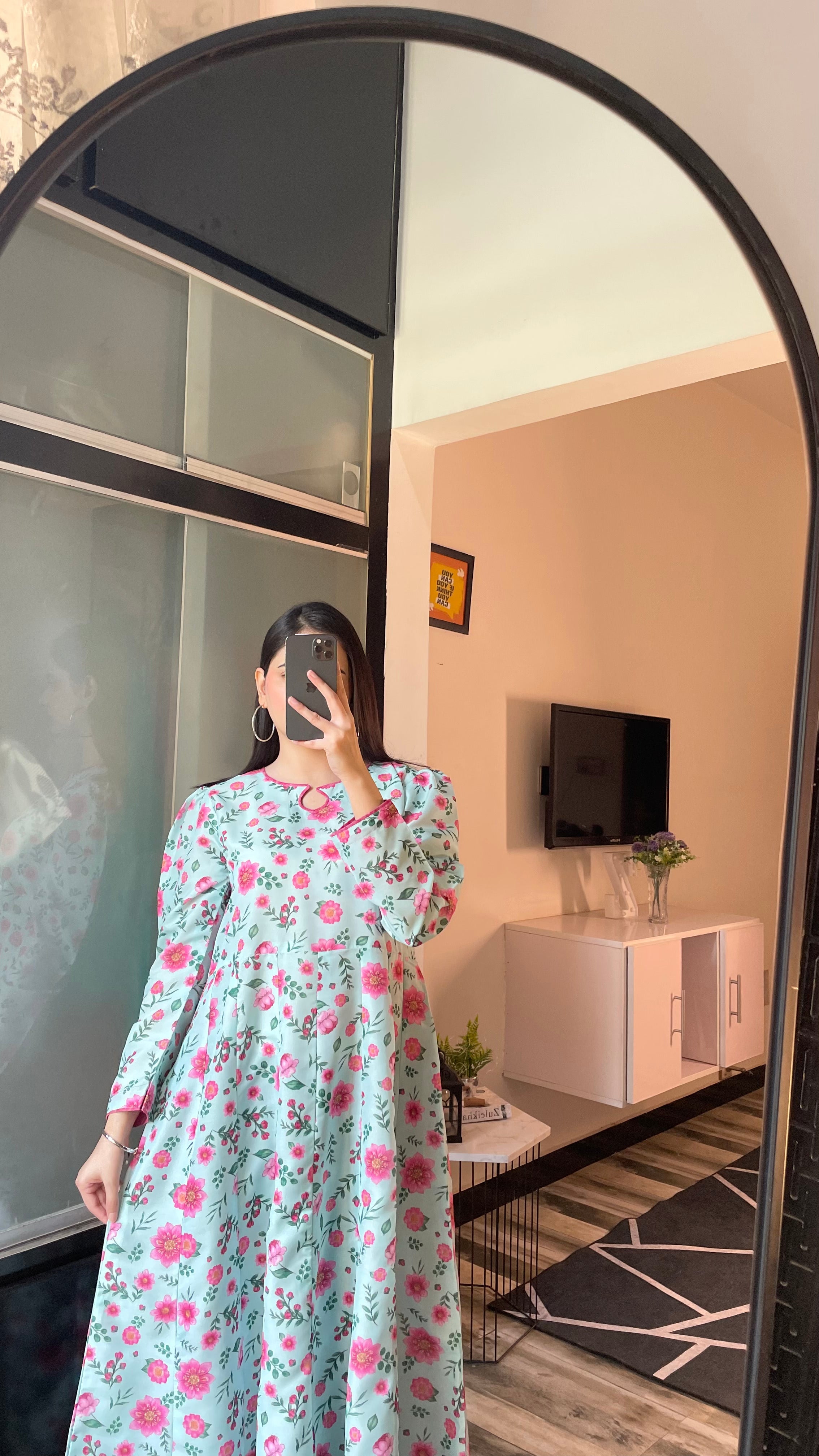 Azure - Long A-line Dress