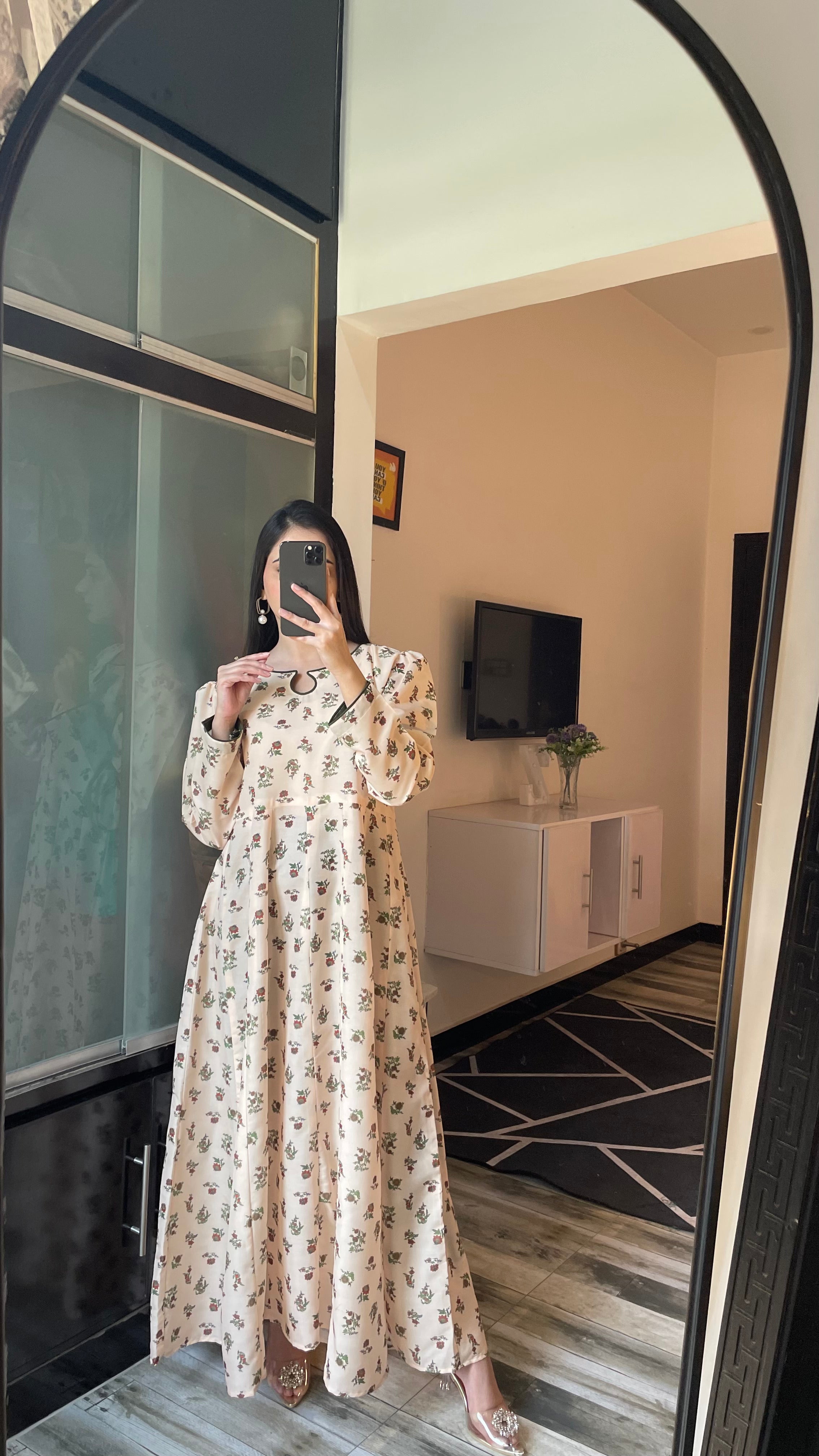 Floret - Long A-line Dress