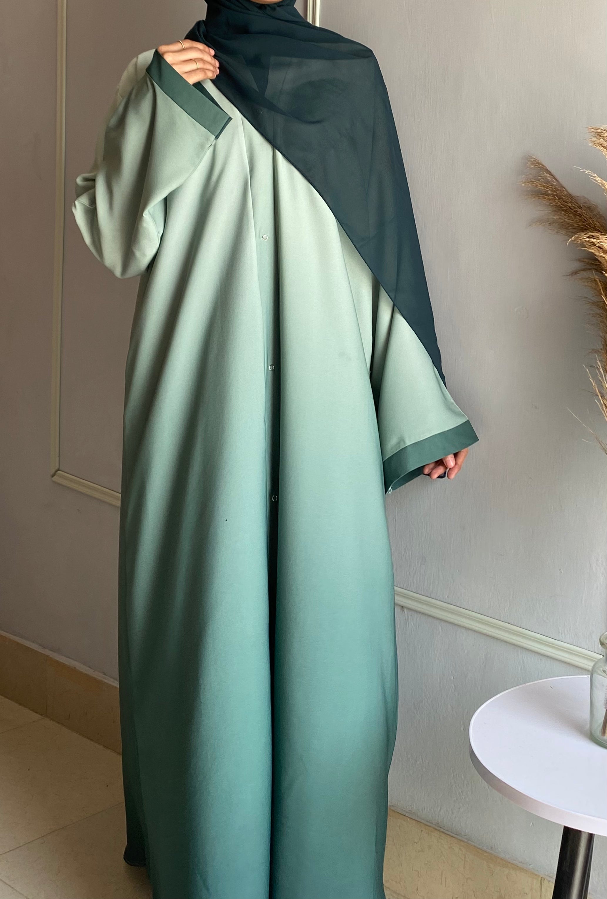 Ombre Serenity Abaya - Sage
