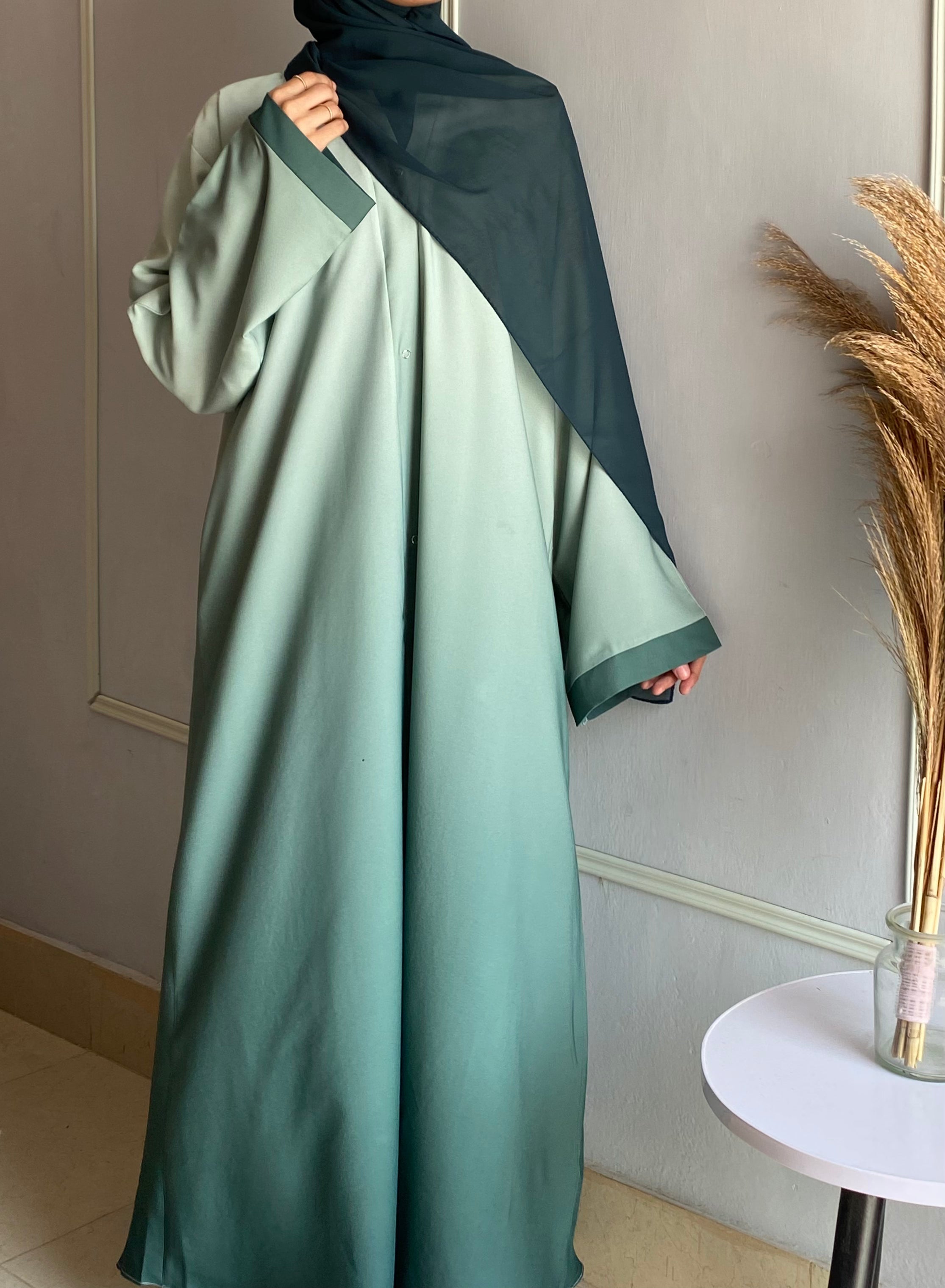 Ombre Serenity Abaya - Sage
