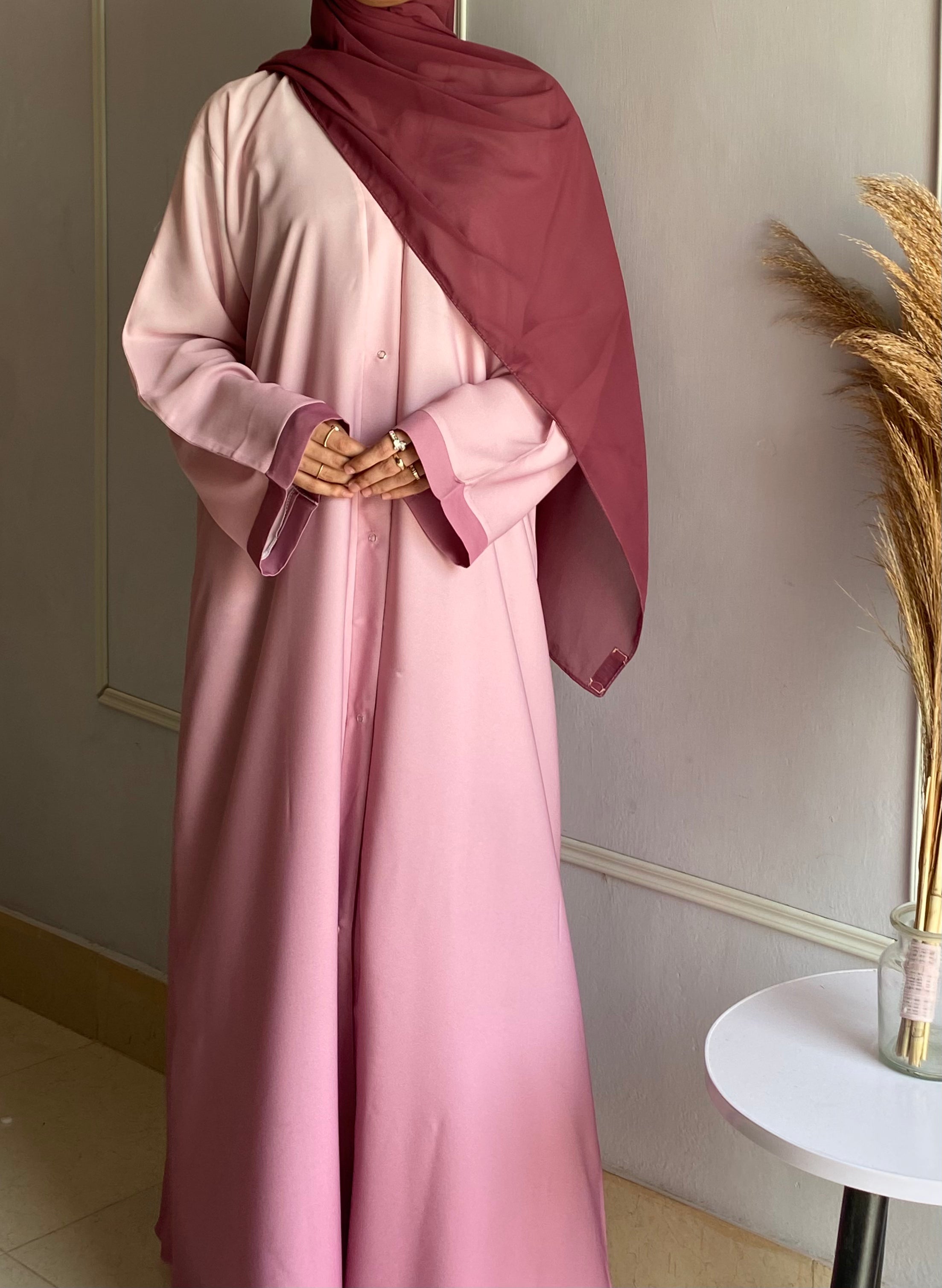 Ombre Serenity Abaya - Blush
