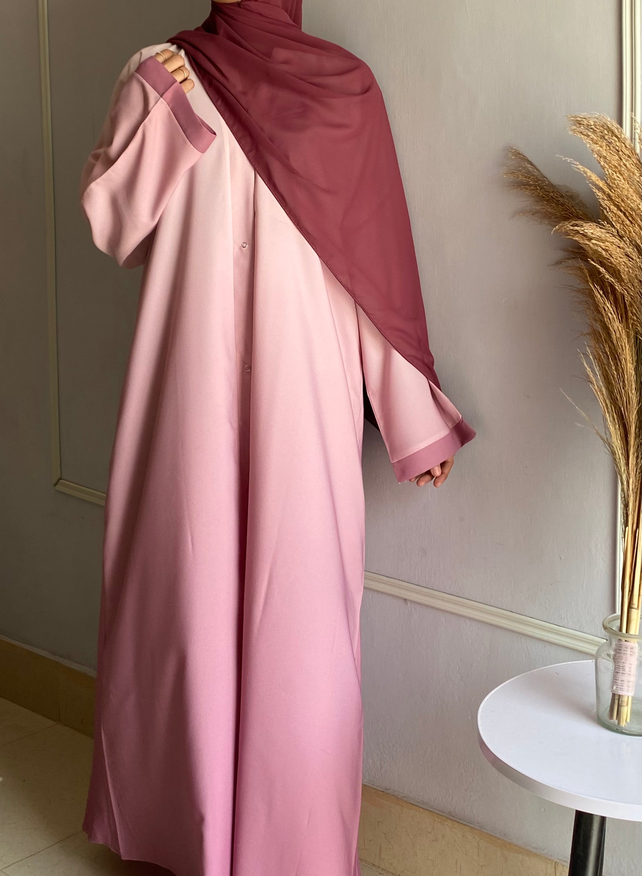Ombre Serenity Abaya - Blush