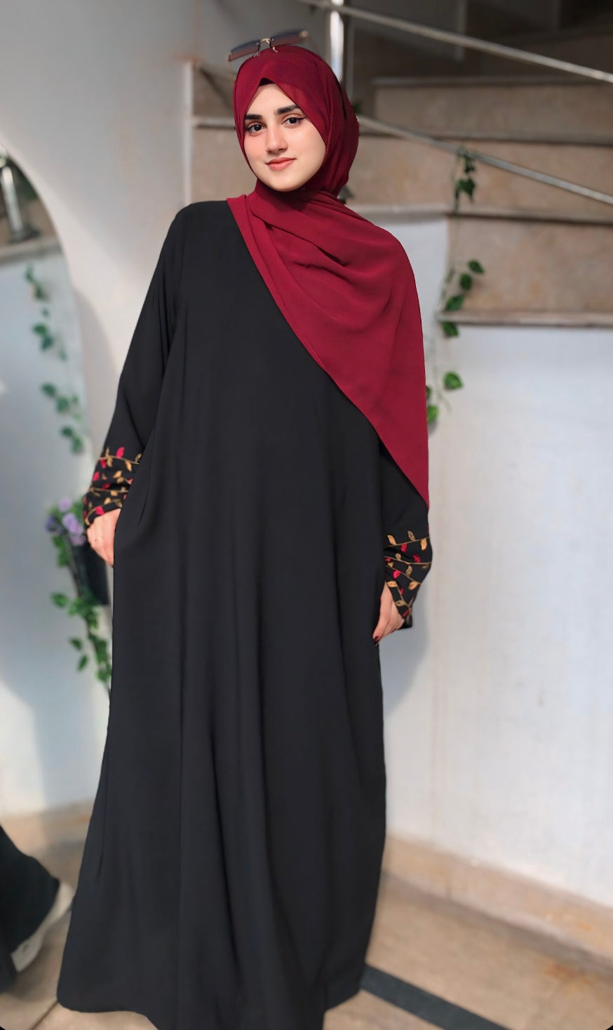 Tulip - Embroidered Abaya