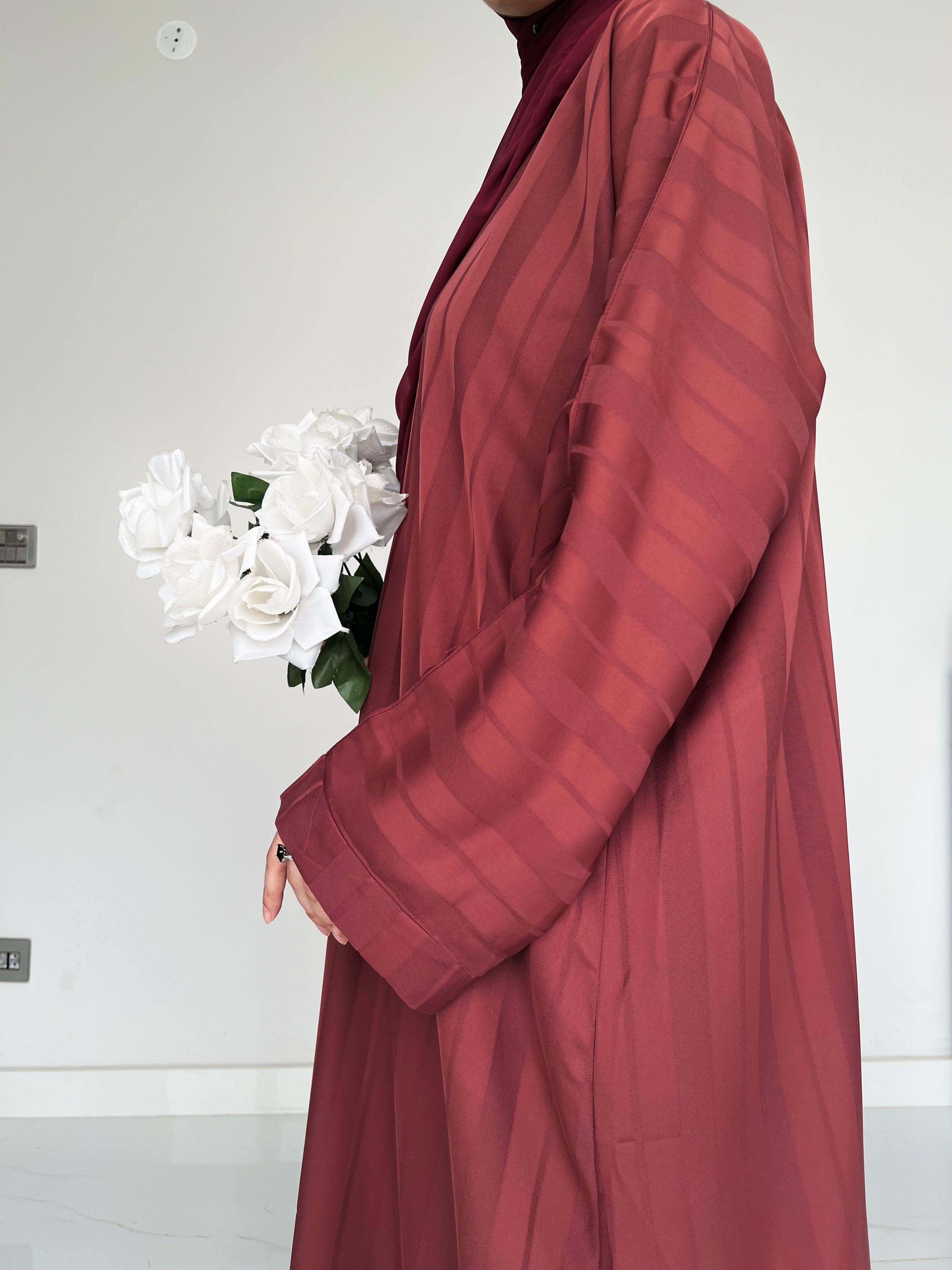 ZYRA - Nidha Luxe Abaya - Blush