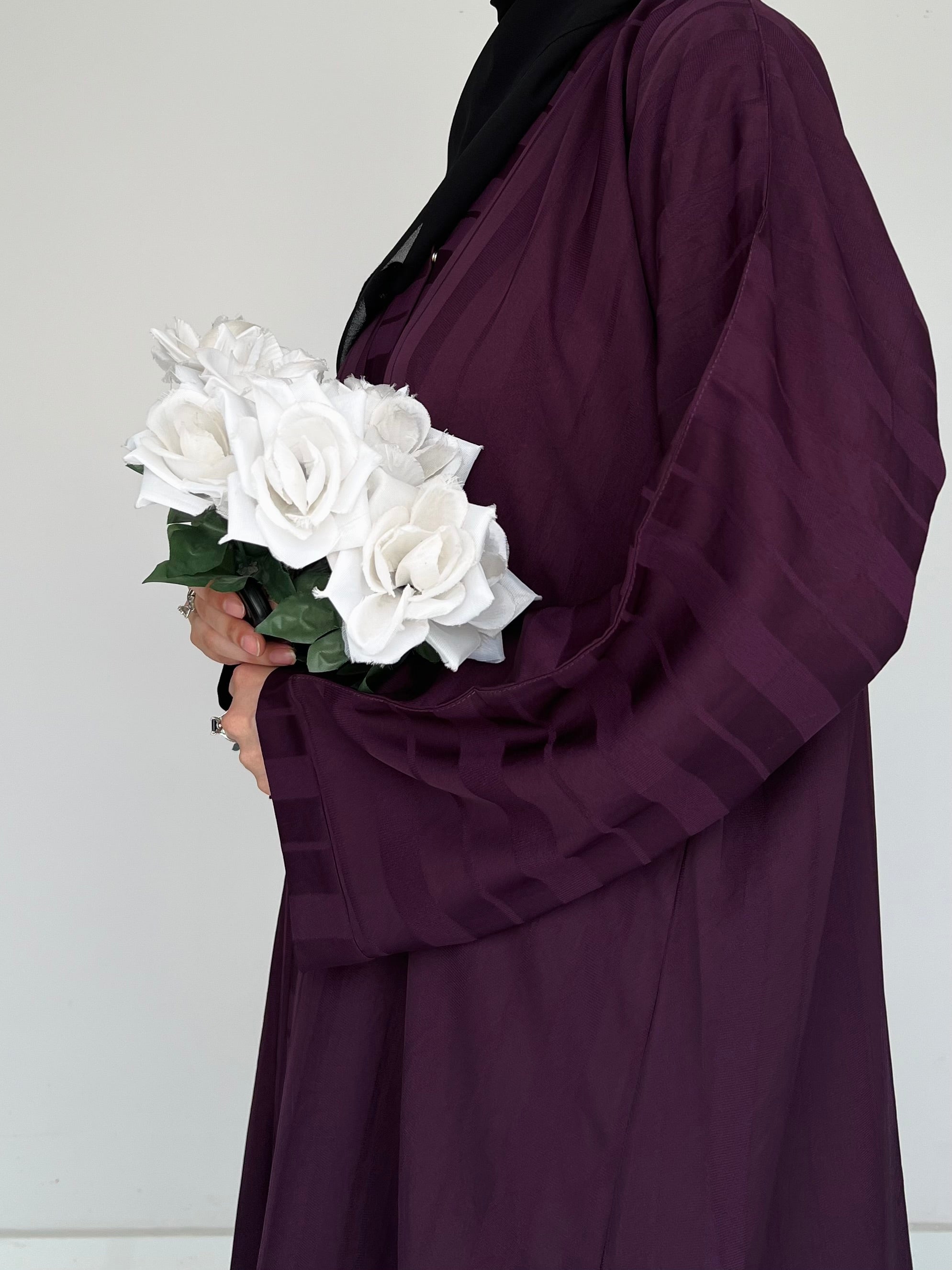 ZYRA - Nidha Luxe Abaya - Deep Purple
