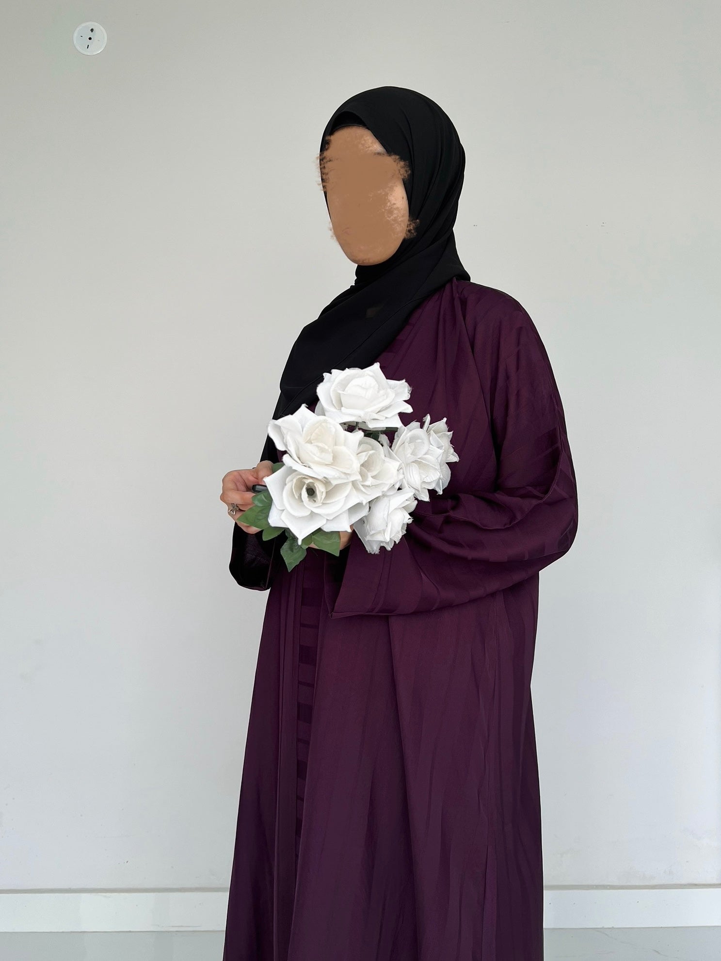 ZYRA - Nidha Luxe Abaya - Deep Purple
