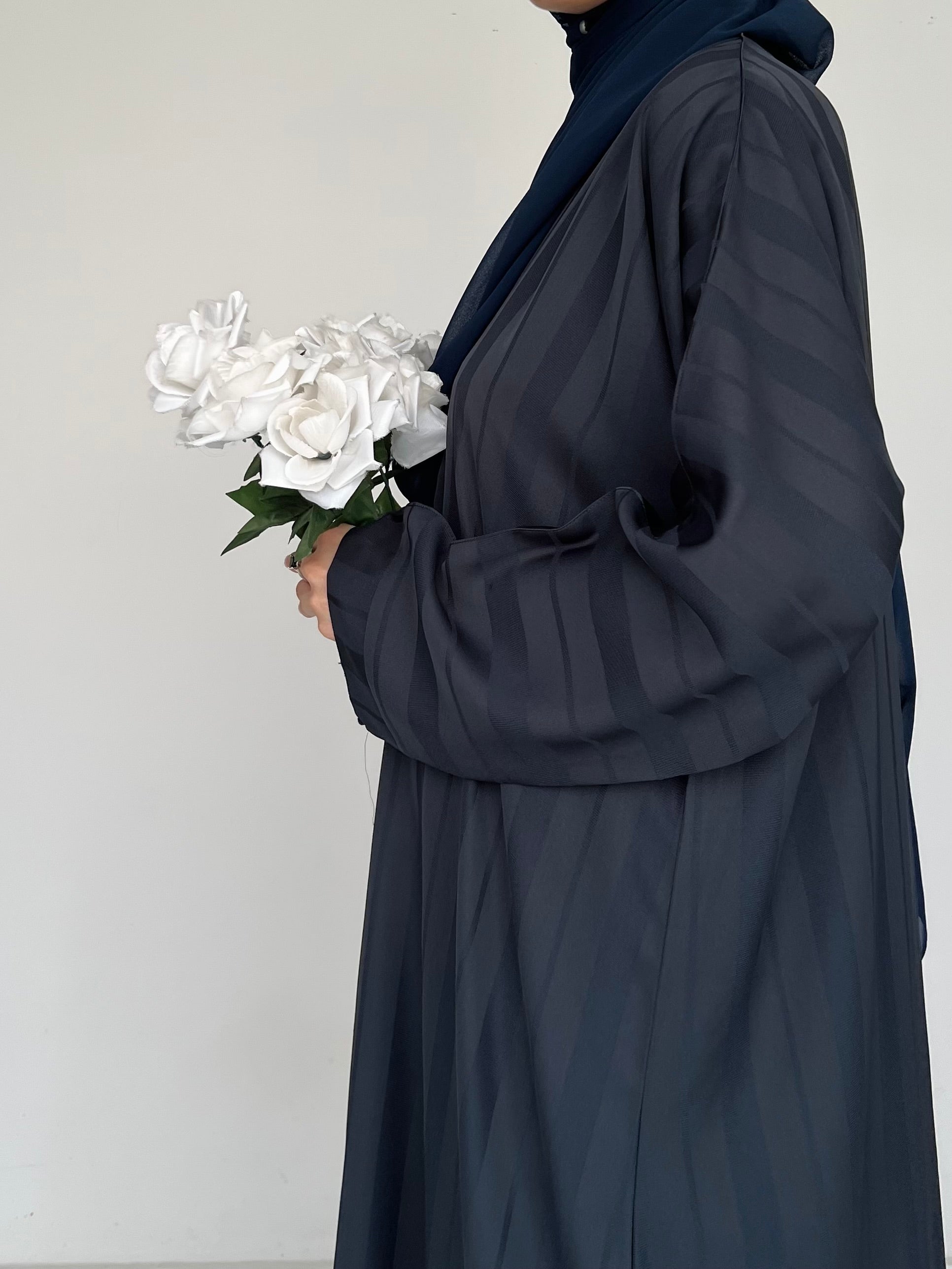 ZYRA - Nidha Luxe Abaya - Navy