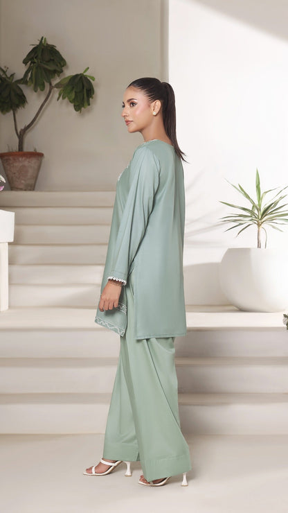 TWIN- 2PC COTTON COORD SET- MINT