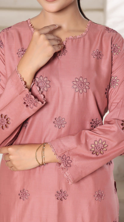 FLORA- 2PC COTTON COORD SET- TEA PINK