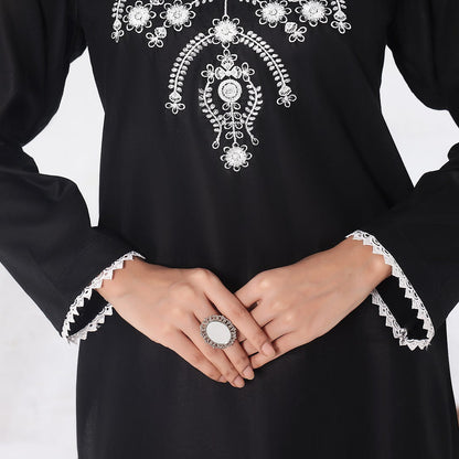 TWIN- 2PC COTTON COORD SET- BLACK