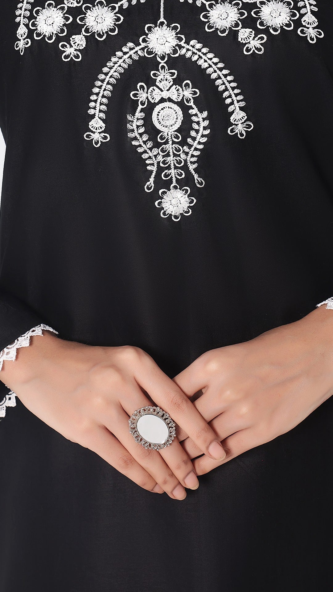 TWIN- 2PC COTTON COORD SET- BLACK