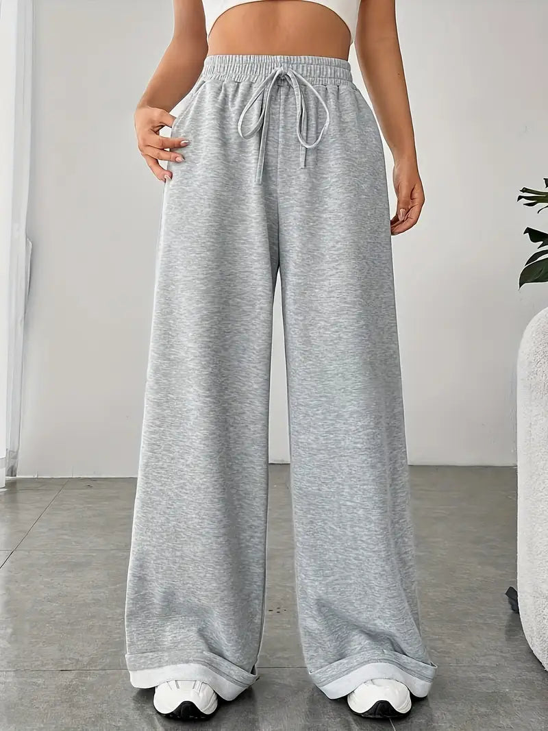 Wide leg loose Fit Trouser - Gray