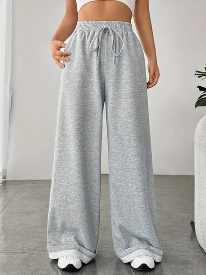 Wide leg loose Fit Trouser - Gray
