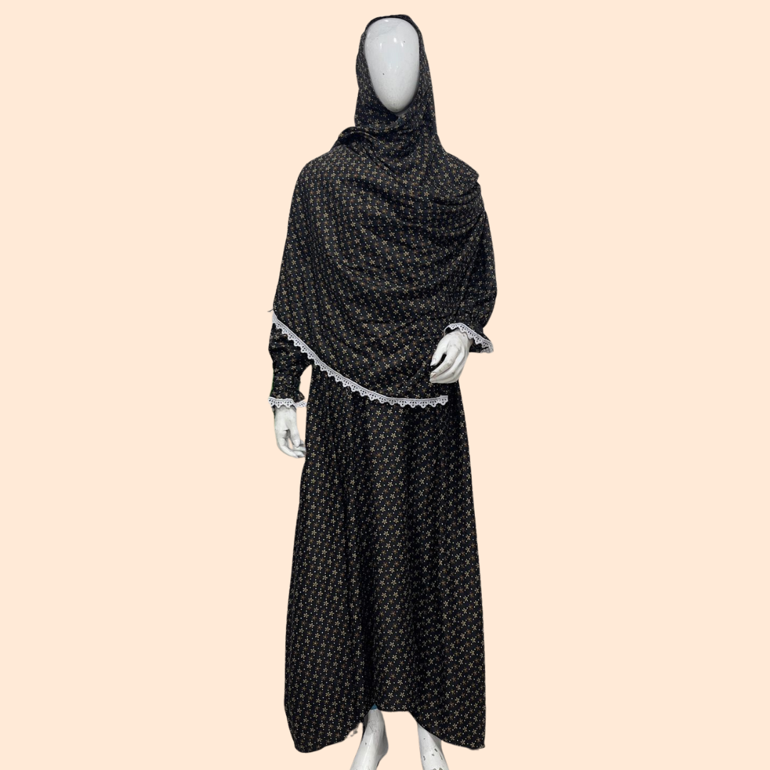 Prayer Set (Abaya + Attached Hijab)