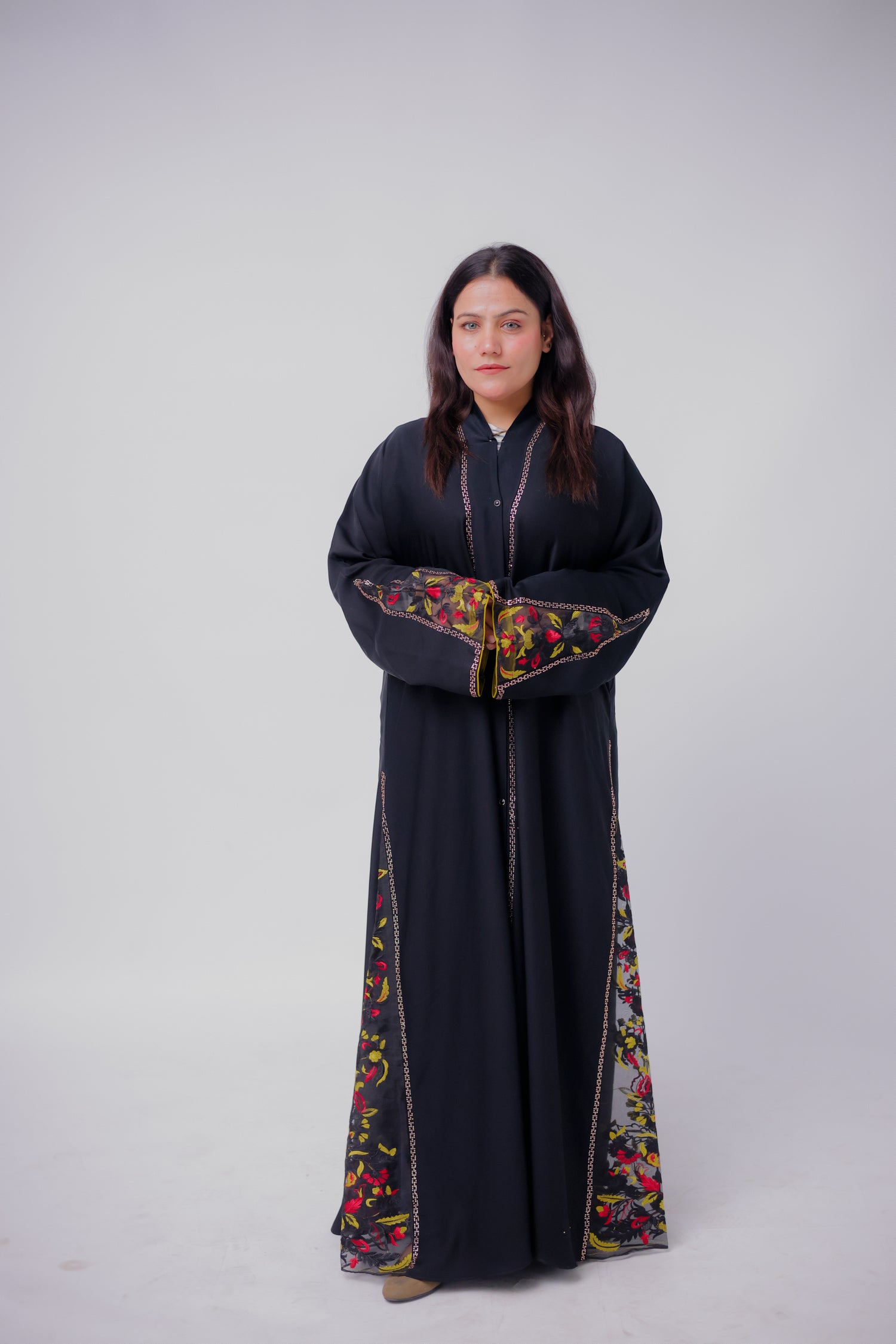 Black Embroidered Abaya – Premium Modest Wear for Women