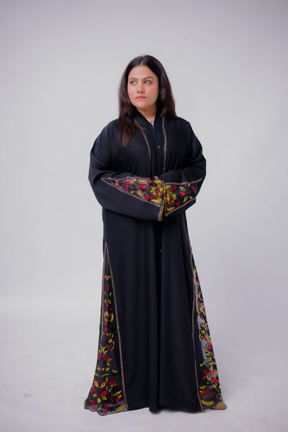 Black Embroidered Abaya – Premium Modest Wear for Women