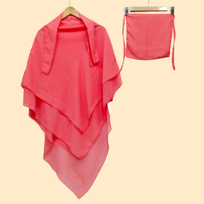 3 Layer Butterfly Khimar + Niqab Set