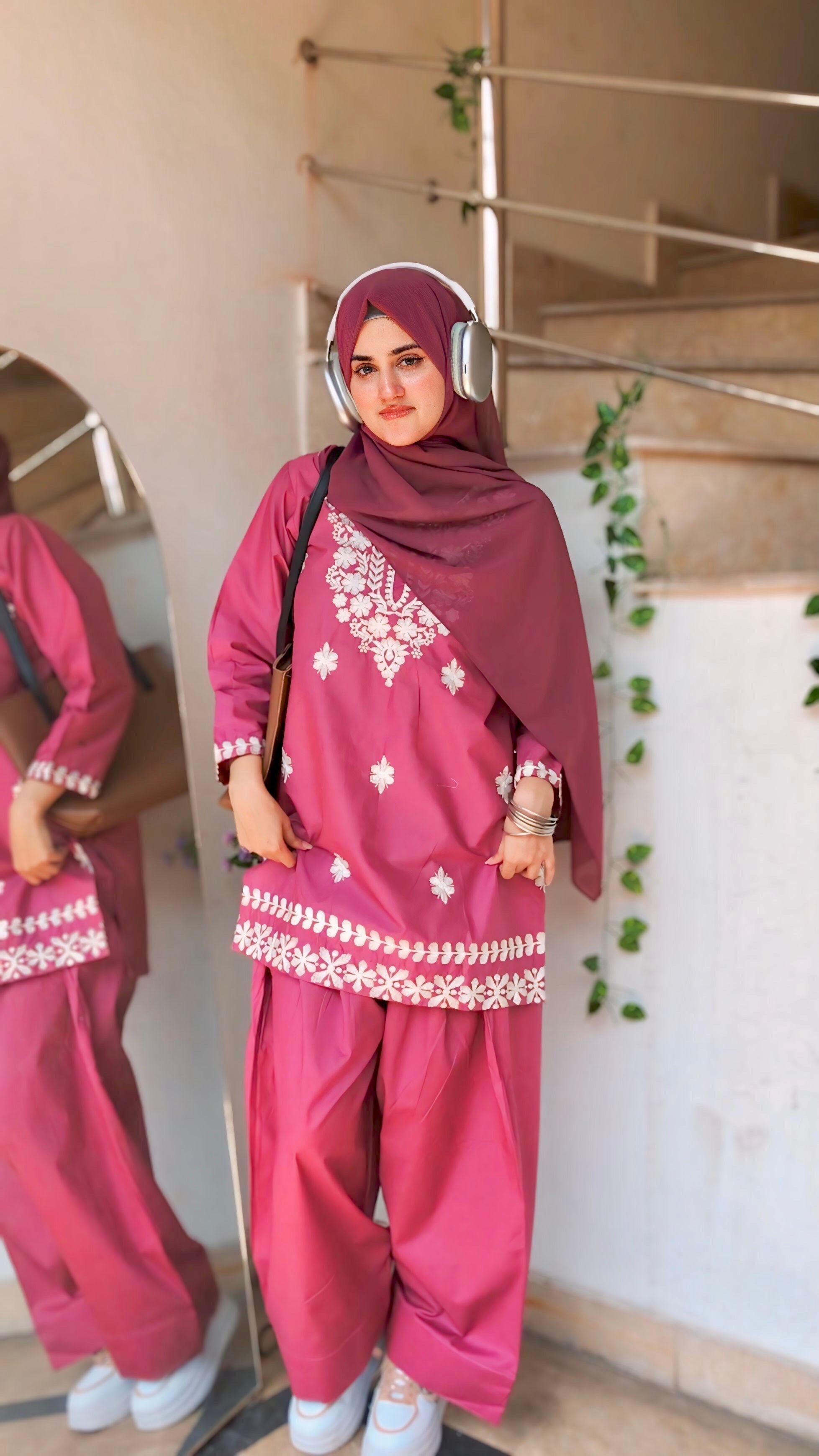 Embroidered Kurti + Shalwar Set