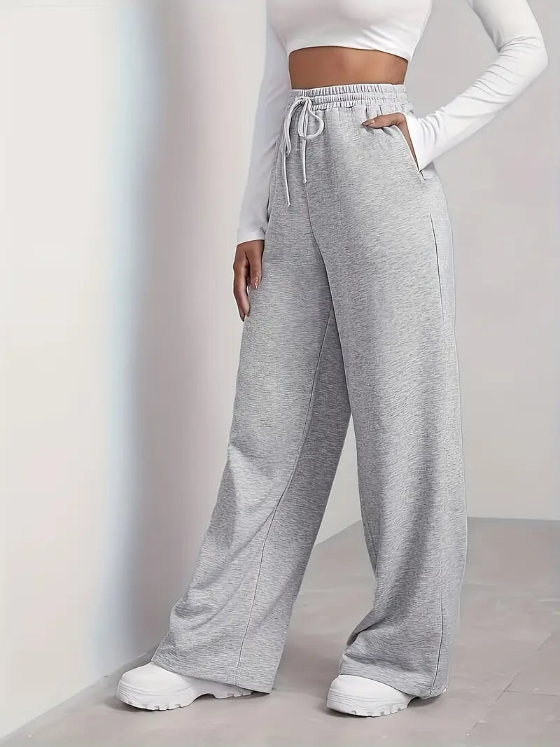 Wide leg loose Fit Trouser - Gray