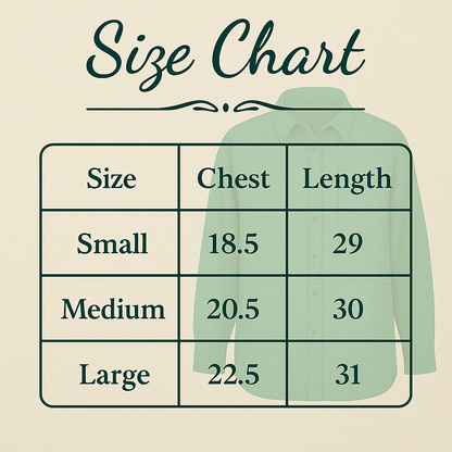 Casual Button Down Shirt - Dark Green