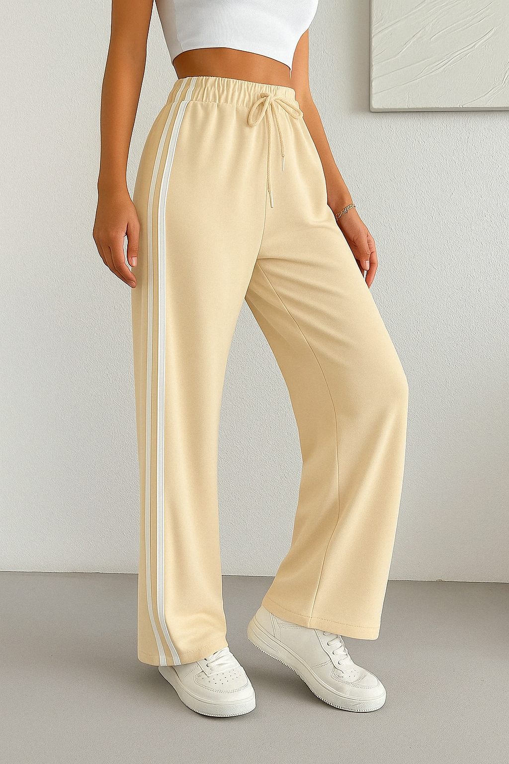 Double Striped Straight Leg Pants