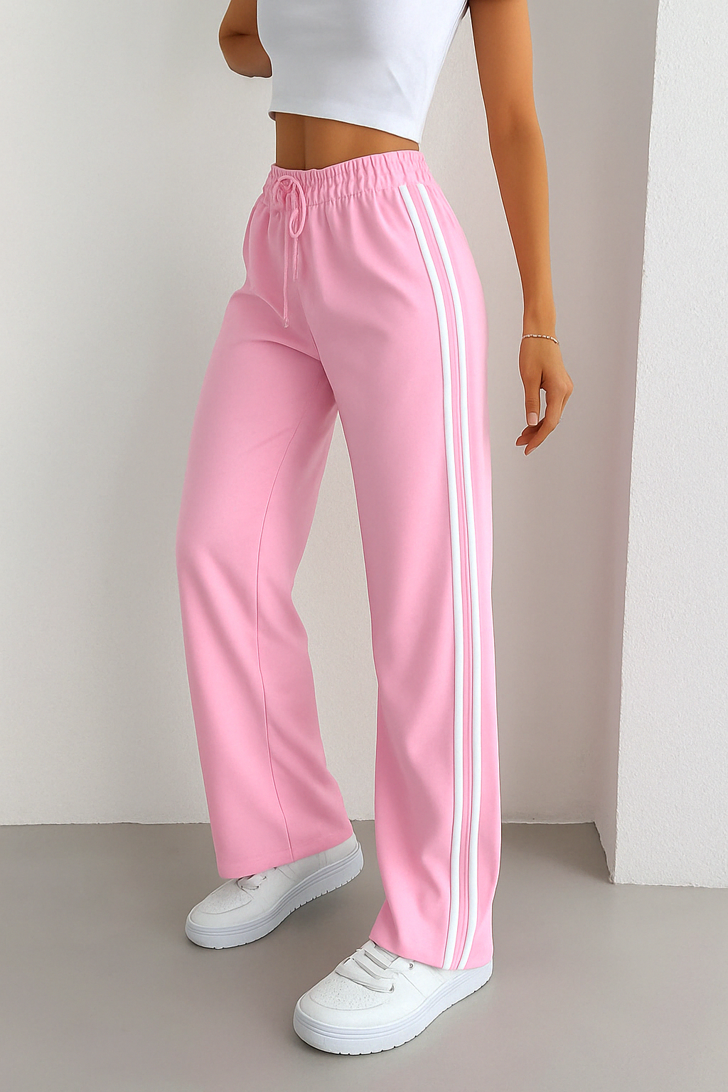 Double Striped Straight Leg Pants