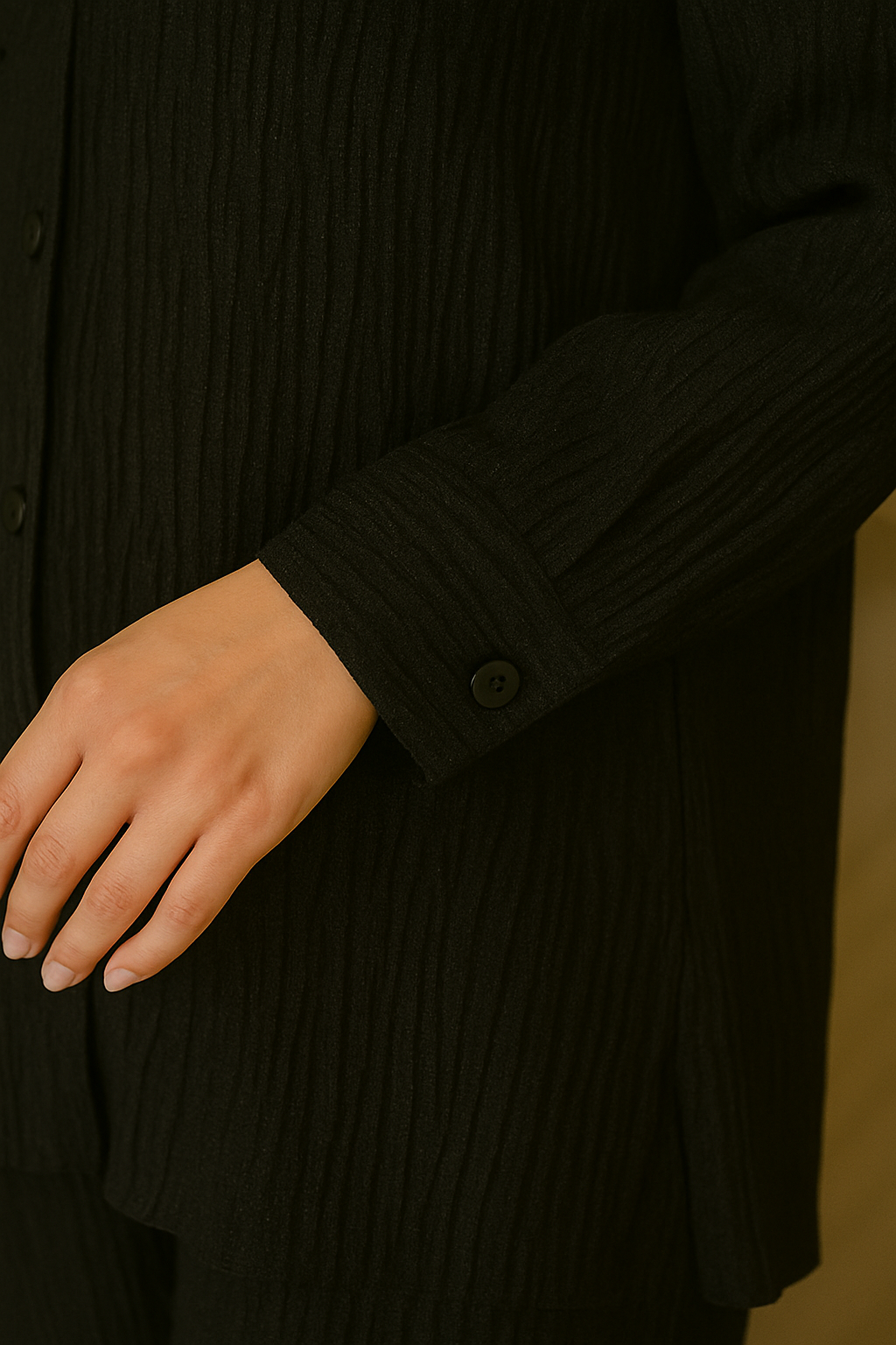 Crusha - Button Down Co-ord Set - Black