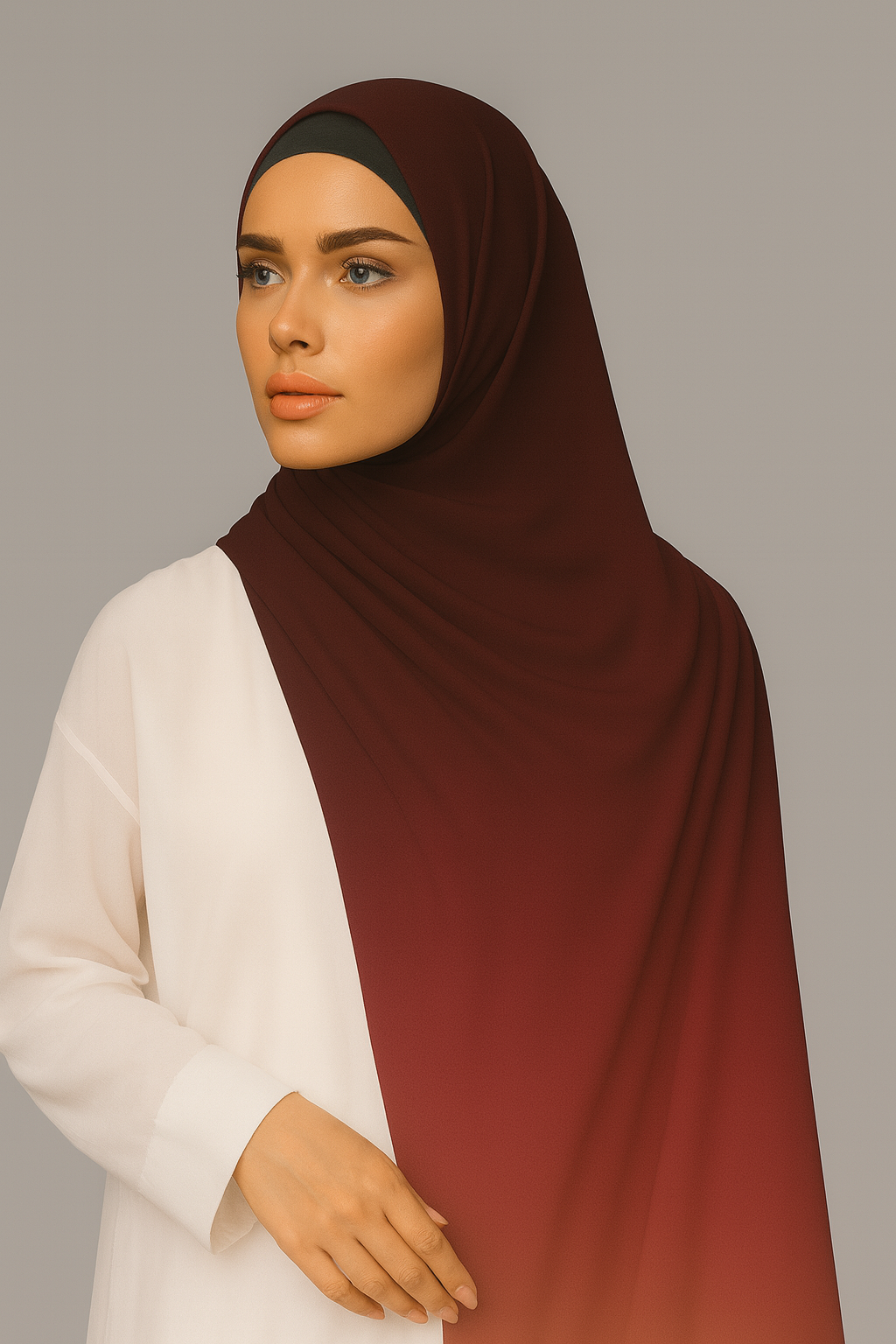 Ombre Dual Shade Hijab - 009