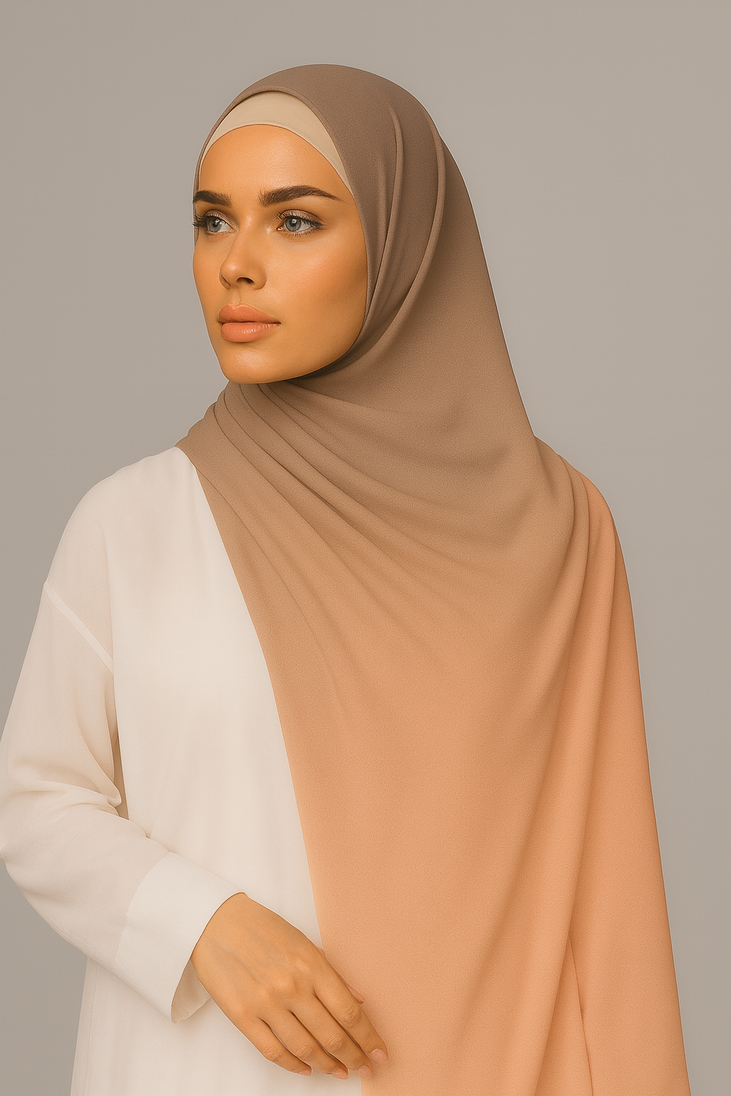 Ombre Dual Shade Hijab - 006
