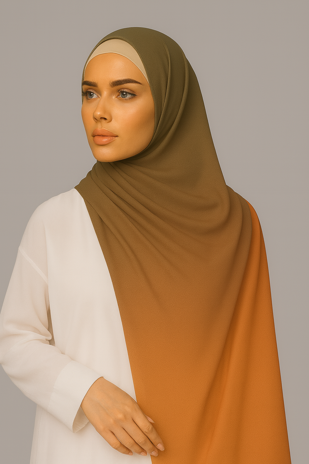 Ombre Dual Shade Hijab - 005