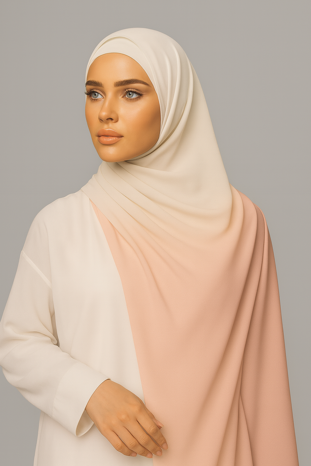 Ombre Dual Shade Hijab - 003